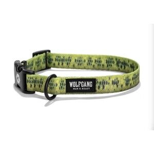 Wolfgang BaitCaster Large Dog Collar 1″×18-26″ – USA-Made Durable Polyester